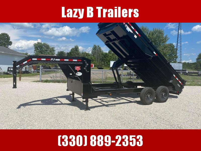 2021 PJ Trailers 16' DL Gooseneck Dump Trailer 2021 PJ Trailers 16' DL Gooseneck Dump Trailer