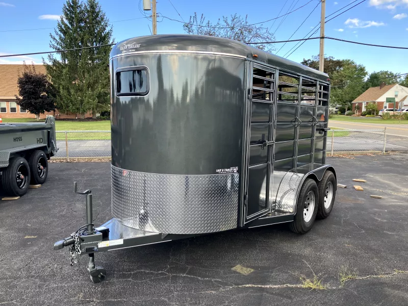 2026 Calico Trailers 6' x 6'6" x 12' 2 Horse Stock Combo Trailer 