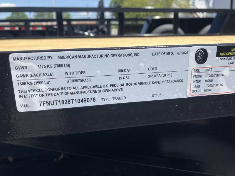 new Utility Trailers AMO  for sale, in Warren, OH Thumbnail 9