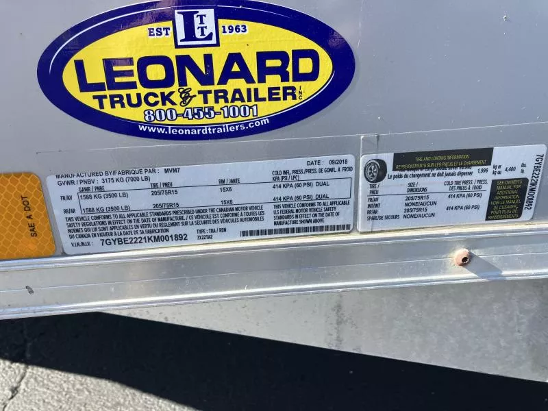 used Cargo (Enclosed) Trailers MVM7  for sale, in Warren, OH Thumbnail 12