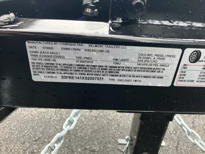 new Cargo (Enclosed) Trailers Belmont  for sale, in Warren, OH Thumbnail 15
