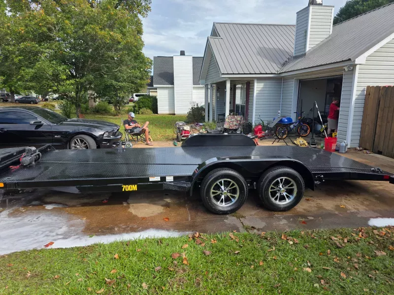 20ft all steel dove tail car hauler