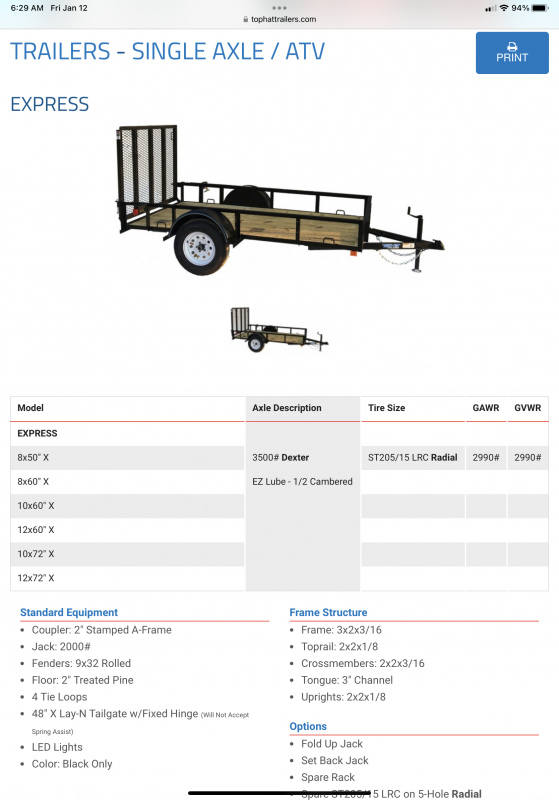 new Utility Trailers Top Hat Trailers  for sale, in Flint, TX Thumbnail 7